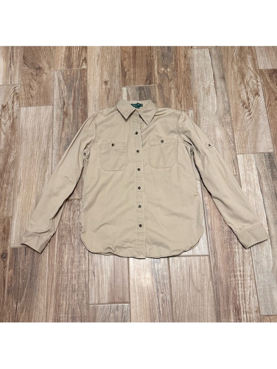 Lauren Ralph Lauren Tops - Lauren Ralph Lauren Cotton Long Sleeves Button Front Shirt
